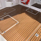 Teak with Black Caulking Marine Decking