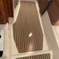 Teak with White Caulking Marine Decking