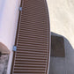 Teak with White Caulking Marine Decking