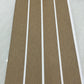 Teak with White Caulking Marine Decking